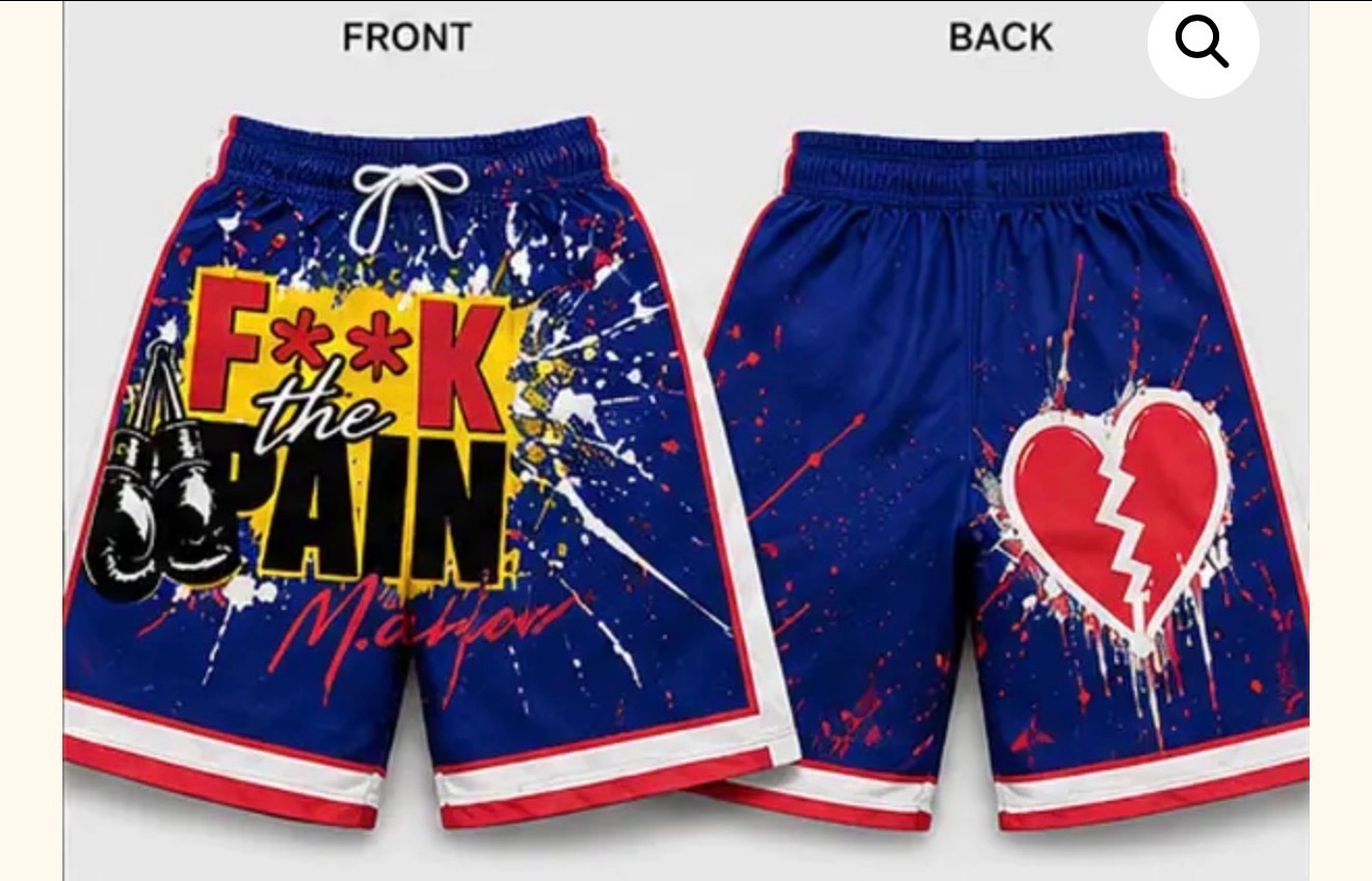 F**k the Pain – Men's Performance Shorts — photo 1