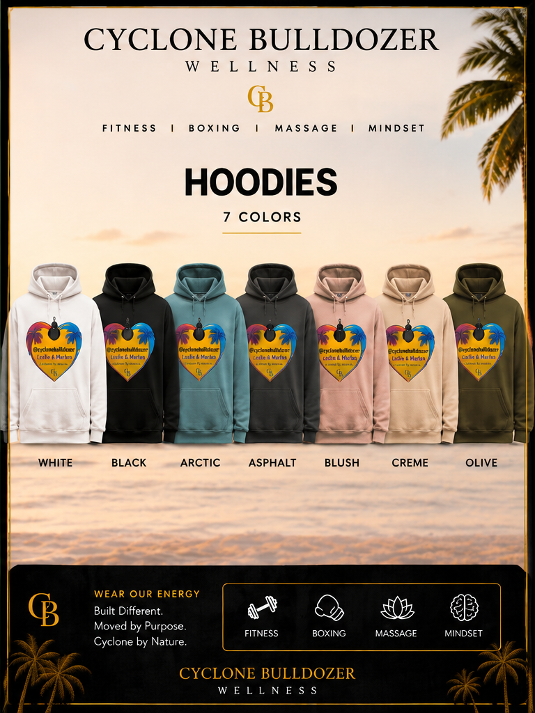 Cyclone Heart Hoodie — White