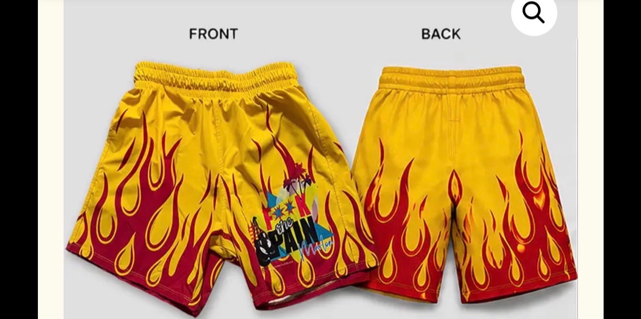 F**k the Pain – Men's Performance Shorts — photo 3